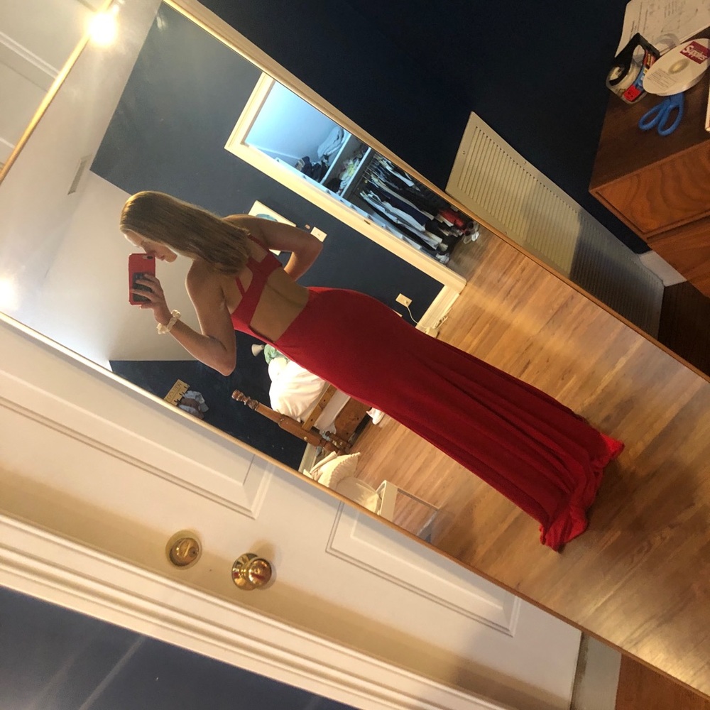 Red prom dress